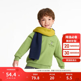 巴拉巴拉童装儿童卫衣秋冬2024男童女童圆领套头摇粒绒上衣潮208424121216