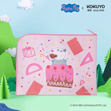 国誉(KOKUYO)小猪佩奇联名系列学生科目分类文件袋拉链袋科目袋 粉色 1个 WSG-KU7MK11-1