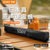 索爱（soaiy）索爱SH17电脑音响台式家用桌面有线游戏电竞音箱重低音炮长条式