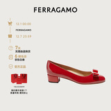 菲拉格慕（Ferragamo）女士Vara蝴蝶结高跟鞋  0591964_1D _ 75 礼物送女友