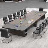 办公会议桌长桌简约现代长条桌会议室桌椅组合家具大型员工培训桌 2.0*1.0米【升级加厚】