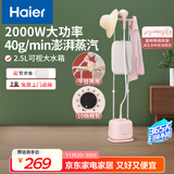 海尔（Haier）双杆立式挂烫机家用手持蒸汽电熨斗烫衣服带板大功率平挂两用多功能蒸气熨烫机HY-GS2408F