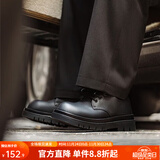 马登德比鞋厚底增高鞋子男女休闲皮鞋真皮英伦风大头高帮百搭马丁靴 哑光黑 （正码正拍&5cm增高/雾质感/高级） 42 男码