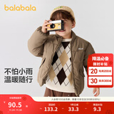 巴拉巴拉童装儿童棉服男童女童外套冬装棉衣绣花宝宝衣服 咖啡A51212 100