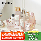 EACHY桌面化妆品收纳盒亚克力梳妆台护肤品零食杂物置物收纳筐 冰透粉