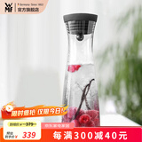 WMF 德国进口特质玻璃冷水瓶水杯套装组合四件套凉水杯凉杯玫瑰金 水扎壶黑1.0L