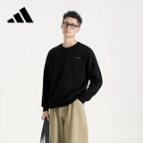 阿迪达斯（adidas）男子卫衣休闲运动服圆领套头衫 M