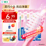 狮王（Lion）细齿洁0.01晶彩牙刷4支软毛小巧刷头细致护龈呵护口腔家庭装