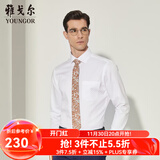 雅戈尔（YOUNGOR）长袖衬衫男DP免烫衬衫纯棉面料抗皱易打理新品 YLDP10171BJA白色 38