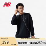 NEW BALANCE 卫衣男款简约休闲百搭运动套头衫MT41507 BK M 