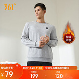 361°卫衣男装秋冬季长袖运动服休闲圆领宽松加绒上衣服652344801D-7