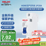 德力西（DELIXI）空气开关 家用空开小型断路器1P单极断路器 1P20A