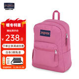 JANSPORT杰斯伯双肩包男背书包女休闲学生校园包 47LWEW6 黑梅粉