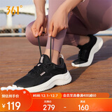 361°运动鞋女秋冬网布健身轻便休闲厚底缓震通勤跑步鞋子682232210-4