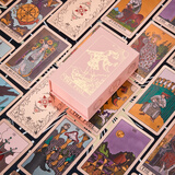 丰辰希塔罗牌正版高颜值韦特诡秘之主塔罗牌葵花宝典收藏新手全套解读书 【正版韦特 新粉金】送四件套装 牌袋+桌布+中文手册+电子资料