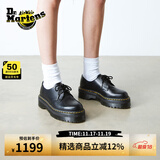马丁博士（Dr.Martens）1461 Quad秋新款爆款松糕通勤光面皮皮鞋 黑色 36