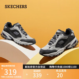 斯凯奇（Skechers）秋冬男鞋厚底增高老爹鞋软底舒适休闲鞋百搭运动鞋237145