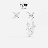 APM Monaco不对称蝴蝶耳环时尚饰品耳饰礼物送女友送老婆