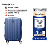 新秀丽（Samsonite）行李箱25英寸拉杆箱时尚竖条纹旅行箱包石蓝色GU9密码托运箱