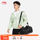 李宁单肩包男女同款训练系列桶包可斜挎旅行包 黑色-2 F