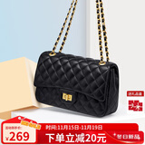 蔻一（Cnoles）包包女包高端女士单肩包链条斜挎包大容量小方包生日礼物送女友
