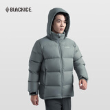 黑冰（BLACKICE）活帽700蓬鹅绒保暖羽绒服科技温升抗静电三防面料男女同款 灰色 L