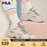FILA斐乐SOFIA鱼刺鞋女鞋跑步鞋复古老爹鞋女增高鞋休闲鞋 南极灰/合金灰-AG 36.5