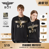 BOY LONDON【经典款】秋季情侣款上衣休闲百搭潮牌纯棉卫衣N03909 黑色 经典款 XL