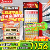 格点大容量饮料柜商用冰柜直冷藏展示柜酒水柜纯风冷无霜保鲜柜超市玻璃门冰箱立式啤酒柜 大单门加深款直冷 7挡调温基础款