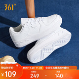 361°运动女鞋秋冬季学生复古厚底增高小白休闲板鞋子女682116601F-7