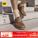 CAT卡特休闲皮鞋男士复古工装轻户外软牛皮防滑通勤鞋P725212N3AMC29 浅褐 42