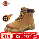 Dickies男士马丁靴高帮时尚男靴工装靴情侣靴男 土黄-加绒 44-男款