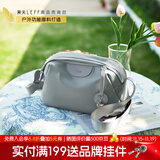 莱夫包包女包帆布单肩包 轻巧百搭小布包 休闲简约枕头包 雾霾蓝 大号-可放三折伞