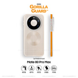 猩球卫士磨砂肤感适用华为Mate80ProMax光栅手机壳mate80promax轻薄保护套行李箱条纹撞色外壳白橙