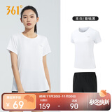 361°跑步运动套装女士夏季衣服新款休闲短袖短裤两件套662414001H-1