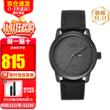 西铁城（CITIZEN）光动能手表男皮带夜光商务时尚潮流男士骚橙男表送礼情人节 酷黑BM8475-00F