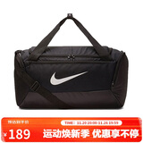 耐克NIKE中性桶包 健身包BRASILIA JDI运动包BA5957-010黑色中号