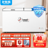 北极熊（BEIJIXIONG）冰柜商用卧式大容量冷柜家用冷藏冷冻单双温展示柜铜管部件 468双温【一级能效 升级铜管部件】