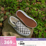 VANS范斯官方 经典款Slip-On黑白棋盘格经典一脚蹬鞋帆布鞋低帮 黑白棋盘格 38.5