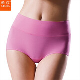 爱莎女士内裤2条装天丝纤维柔软舒适透气简约纯色高腰包臀小平角内裤 随机混色盒装 2条 XL (165/90)