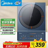 美的（Midea）电磁炉电陶炉 家用2200W大功率 匀火加热 爆炒火锅炉 九档火力 智能定时 以旧换新MC-CLC2266