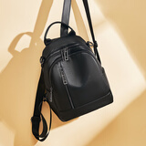 老人头头层牛皮女士双肩包大容量背包书包运动旅行女包大包轻奢生日礼物