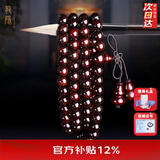 龍隐正宗小叶紫檀手串男女士款文玩手链檀香木佛珠子转运正品高端情侣 爆满金星【京仓速发】 6mm*108颗