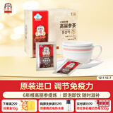 正官庄人参红参茶75g原装进口6年根高丽参 提高免疫力 花少好营养