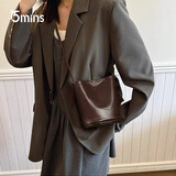 15MINS包包女包轻奢侈品牌2025新款水桶包女简约高端单肩斜挎包圣诞礼物