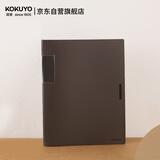 国誉(KOKUYO)A4文件夹一米新纯学生办公报告资料册收纳夹收纳册 深棕40袋内页 1个 WSG-CBSN40DS