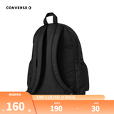Converse匡威学生书包新款双肩包经典款大容量旅行包初高中生男女童背包 正黑色 M【30*11.5*44cm 约15L】