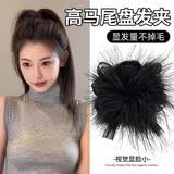 NIANFIN羽毛抓夹女后脑勺发夹高端发饰高级感夹子毛毛发卡鲨鱼夹520礼物