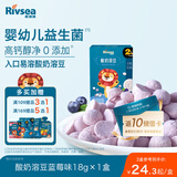 禾泱泱酸奶溶豆蓝莓味18g 高钙高蛋白入口易溶好吞咽宝宝零食