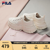 斐乐（FILA）女鞋帆布鞋LAVA胖胖底厚高底增鞋板鞋帆布鞋休闲鞋 奶白-GD 40